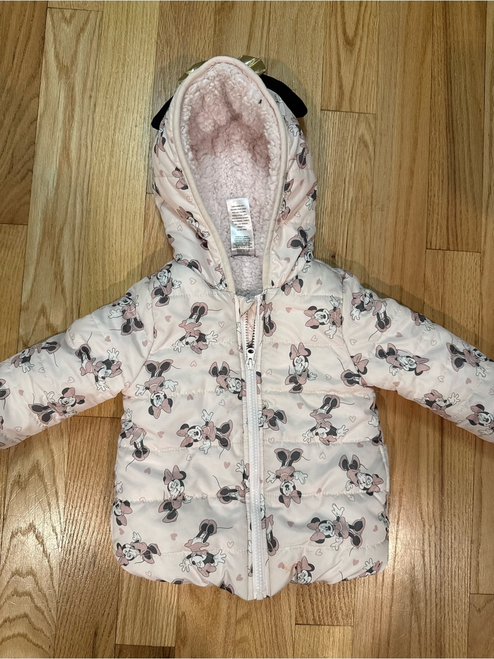 Disney Pink Minnie Mouse Puffer Jacket